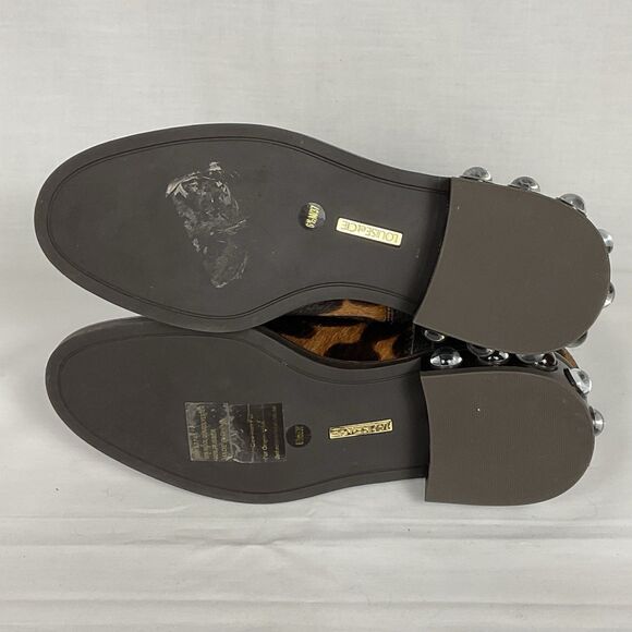 Louise Et Cie Chelsea Boot Venda Embellished Heel Animal Print Calf Hair SZ 6.5 - Picture 6 of 8